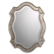 Felicie Oval Gold Mirror - Click Image to Close